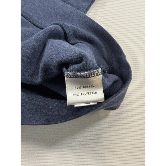 Peter Millar Quarter Zip Pullover Blue Cotton Blend Logo Embroidery Men’s - Picture 7 of 9